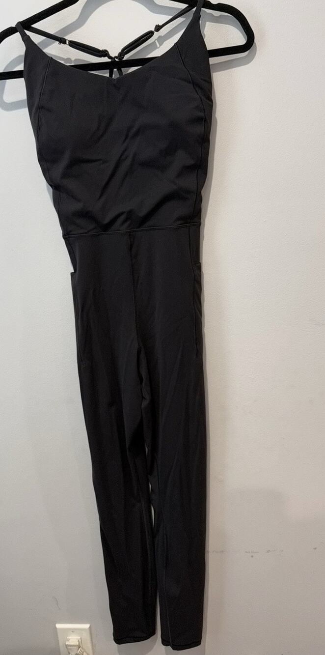 Calia By Carrie Underwood Black Athletic Jumpsuit Pockets Gym Yoga Pilates M
